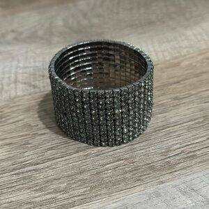 Elegant Silver Crystal Bracelet